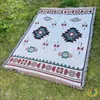 Manta de Línea Personalizada, Manta de Camping, Alfombra, Manta de Picnic, Manta de Sofá, Manta Multifuncional Estilo Étnico Bohemio