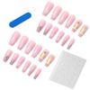 Exportación Transfronteriza Nueva Serie de Copos de Nieve Navideños Parche Acabado para Uñas Set de Uñas Postizas Uñas Portátiles