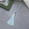 Borla de Cuentas Linglong de 8 cm Nudo Chino de Poliéster Colgante para Disfraz Hanfu Colgante de Metal Marcador de Libros Colgante Pequeño
