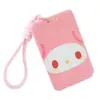 Portatarjetas push-and-pull con estampado de dibujos animados lindos en colores de caramelo para tarjetas de estudiante del campus, tarjetas de acceso y funda protectora para cordón de foto de ídolo