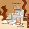Caja colgante de película de PE de color de moda, película transparente, a prueba de polvo, para exhibir y empaquetar monedas, joyas y otros coleccionables