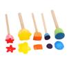 Material de Pintura Infantil para Jardim de Infância Pincel de Esponja em Forma de Cogumelo Pincel DIY Esponja Carimbo de Espuma Ferramenta de Grafite