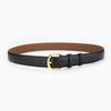 Cinturón de piel auténtica con hebilla para mujer, estilo retro, informal y versátil, con hebilla japonesa para vaqueros y cinturón decorativo.