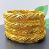 Pulsera de Aleación Chapada en Oro de Venta Caliente Novia de Dubái India Lujo Ligero para Mujer Boda Oro Arena Pulsera Joyería Al por Mayor