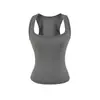 Camiseta sin mangas de tirantes finos elástica de secado rápido estilo europeo y americano para fitness, corte ajustado, entallada en la cintura, alta elasticidad, camiseta interior deportiva para correr