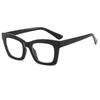 Nuevas gafas de moda TR90 con protección contra la luz azul, montura grande, montura de ojo de gato, gafas lisas, montura transfronteriza europea y americana.