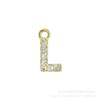 Accesorios de microincrustación 26 mini colgantes de letras pequeñas en inglés pulsera chapada en oro real cobre accesorios de microincrustación