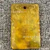 Pendente de Pedra Jade Natural Tai Shan para Atrair Riqueza e Fortuna, Fabricante de Pingente Redondo Oco Cinco Bênçãos