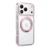 Capa de Celular Magnética Transparente de Alta Qualidade Adequada para iPhone 18Promax Suporte Giratório Capa de Celular 18