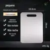 Tábua de Corte de Aço Inoxidável Nova, 26 Anos, Dupla Face, Resistente a Mofo, Antibacteriana, Remove Odores, Tábua de Corte de Cozinha em Vários Tamanhos