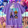 Cazadores de Demonios Kpop Cazador de Brujas Reunión Cuello Camiseta de Manga Corta de Verano Holgada Tallas Medianas y Grandes Tops Casuales para Niños