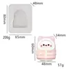 Molde de Pellizco Tejido de Invierno Muñeco de Dibujos Animados Oso Sombrero de Pellizco DIY Guantes Suéter Molde de Silicona