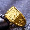 Anillo de Hombre Abierto al por Mayor Chapado en Oro 24k Chapado en Oro Real Anillo Pequeño para Hombre Oro de Arena de Vietnam Anillo Retro para Hombres y Mujeres