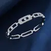 Pulsera de cadena con incrustaciones de circonita de lujo ligero transfronteriza, de alta gama, moderna, única, elegante y versátil para fiestas
