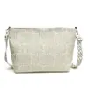 Bolsa de Lona Casual Grande de Xadrez Personalizada Inverno 2025 Nova Bolsa Tote Transversal Estilo Preguiçoso para Commuter Mulheres