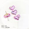 Cadena para teléfono móvil hecha a mano con cuentas de amor, color acrílico, chapado en halo teñido, para colgar en el coche, pulsera y collar