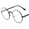 Jamie 3048 Óculos Redondos Grandes Estilo Harry Potter Sem Grau Armações de Óculos Metálicas Retro Príncipe Unissex