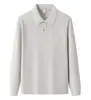 Camisa de solapa para ir a la oficina Camisa tipo polo para camarero de catering Media cremallera Logo personalizado para equipo corporativo