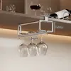 Portavasos Sin Taladro Soporte para Copas de Vino Tinto Boca Abajo Aparador Almacenamiento con Drenaje para Tazas de Café y Agua Estante para Vino Tinto Estante para Vino