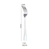 Colher de Aço Inoxidável Faca de Hotel, Garfo e Colher Faca e Garfo para Bife Talheres Ocidentais 1010 Colher de Café Faca de Sobremesa Pá para Bolo