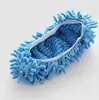 Chinelo de limpeza doméstica esfregão capa de sapato removível e lavável chinelos esfregão preguiçoso capa para cabeça de esfregão vendas diretas da fábrica
