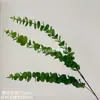 Plástico artificial 3 pontas grande eucalipto alta qualidade planta verde decorativa decoração de casa ornamento material de folhagem versátil