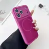 Funda para Teléfono Móvil Apple 17Promax de Silicona Líquida, Círculo Delgado de Dos Colores con Agujeros Finos, Estilo Piel, Adecuada para Iphone16