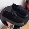 Zapatos Derby nuevos otoño caña baja Botas Martin hombre retro botas de trabajo suela gruesa que aumenta la altura transpirables zapatos de gamuza