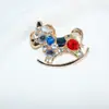 Broche de Animal Lindo Coreano para Mujer, Unicornio Súper Brillante con Pedrería, Hebilla Anti-Exposición para Ropa, Broche de Pin Simple y Versátil