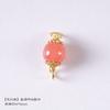 Calcedonia blanca cristal de fresa color esmalte fuente de sal ágata tallado accesorios pixiu osmanthus ruyi pulsera DIY accesorios al por mayor