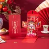 Diseño gratuito, personalización de logo, sobres rojos repujados y estampados en dorado, sobres rojos corporativos personalizados, personalización de sobres rojos al por mayor