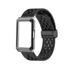 Adequado para Huawei Band 11 Pro Estrutura de Metal Huawei Band 11Pro Estilo Perfurado Fivela Dobrável Pulseira de Relógio