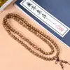 Pulseira de Contas para Oração Baiqinan de Agarwood Vietnamita Madeira Asa de Frango Pequena 108 Contas Estilo Étnico Brinquedo Cultural