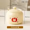 Olla de Cerámica para Manteca Recipiente para Condimentos Caja para Condimentos Frasco para Condimentos Tarro de Sal para Cocina Doméstica Tarro para Azúcar Blanco Tarro para Aceite de Chile Resistente a Altas Temperaturas