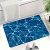 Alfombrilla de baño con diseño de ondas de agua, alfombrilla absorbente y de secado rápido de tierra de diatomeas para el baño, alfombrilla para pies resistente a la suciedad y antideslizante