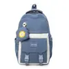Mochila de gran capacidad modelo nuevo 2026 estilo universitario para estudiantes de secundaria y preparatoria, mochila de viaje casual para mujer con bloques de color