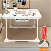 Mesa pequeña plegable de noche para dormitorio de estudiante, soporte para portátil, escritorio de computadora, mesa de lectura, mesa para libros ilustrados para el hogar