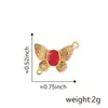 Nuevo y popular colgante de color oro de 18k con diamante, mariposa, personalidad, Joker, colgante de moda, suministro al por mayor