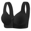 Novo Sutiã Plus Size de Abertura Frontal com Argolas Não Magnéticas, Fino, Respirável, Confortável, Costas Bonitas Levanta Seios, Fechamento Lateral para Mulheres