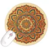 Mouse Pad Estilo Boêmio Vintage Personalizado Tapete de Mesa de Borracha para Computador Laptop Coaster Cruzamento Oriente Médio Rússia