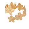 Pulseira de Flor Fresca e Doce de Novo Estilo, Venda Quente Transfronteiriça para Mulheres, Bracelete Aberto Ajustável para Viagem e Férias