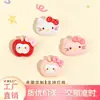 Lindas cabezas de gato rosas, accesorios de resina de gato manzana, pegamento de crema DIY para zuecos, materiales para joyería, al por mayor en stock