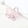 Llavero de Moño Pintado de Colores Broche de Resorte Clip para Perro Accesorios DIY Colgante Cadena para Teléfono Clip para Bolsa Regalo de Graduación