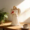 Estatuas Conmemorativas de Cardenal y Ángel Modelo Nuevo Transfronterizas Adornos de Estatua de Cardenal Rojo y Ángel