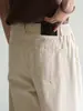Pantalones Casuales de Mezclilla Estilo Old Money Cintura Semi-Elástica para Hombre Colección Otoño 2026 Algodón de Alta Calidad Pantalones Nuevos de Pierna Recta