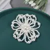 Temperamento perla de imitación exagerada multicapa flor grande diy tejido a mano horquilla de cuentas accesorios para el cabello pendientes material al por mayor