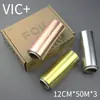 Papel de Aluminio de Colores Vic para Peluquería, Teñido de Cabello y Mechas, Rollo Empacado para Salón, Papel de Aluminio de Aluminio Desplegable para Mechas