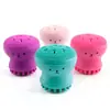 Cepillo de pulpo de silicona herramienta de limpieza facial instrumento de limpieza y masaje limpieza de fábrica de silicona personalizado entrega de una sola pieza