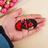 Patch Bordado Insígnia Bordada em Computador DIY Morcego Dardo Texto Paz Patch de Decoração para Roupas