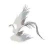 Adesivos de Tecido Bordados Fênix Estilo Chinês Dinastia Han Leque Dragão e Fênix Patch DIY Adesivos Decorativos Adorno de Casamento Grampo de Cabelo Adesivos de Tecido